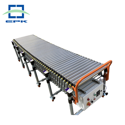 Motorized Heat Resistant Automatic Powered Stainless Steel Driven Flexible Roller Conveyors