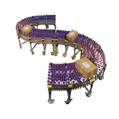 Flexible Heat /Oil/ Conveyor ABS Plastic Roller Fire Resistant Telescopic Chain With Skid Wheel