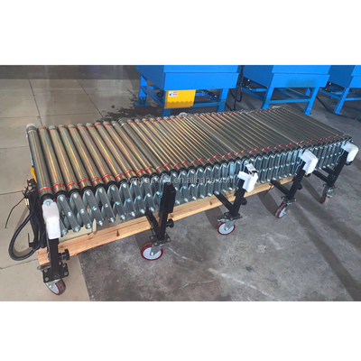 Heat Resistant Flex Expendable Galvanized Powder Coated Carbon Steel Roller Conveyor System