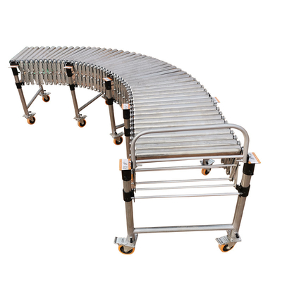 Factory Direct Heat Resistant Customize Movable Flexible Gravity Sprocket Expandable Roller Conveyor For Pallet