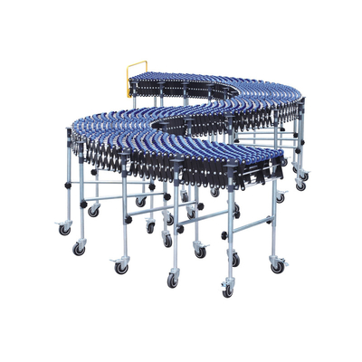 Fire Resistant No Power Flexible Expandable Gravity Skate Wheel Plastic Roller Conveyor For Warehouse