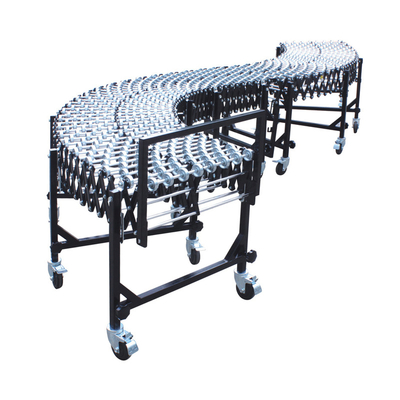 Fire Resistant Flexible Expandable Gravity Skate Wheel Steel Roller Conveyor