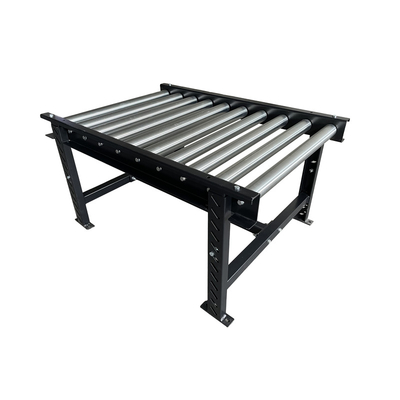 Fire Resistant Cargo Roller Conveyors Rolling Worktable Carbon Steel Gravity Roller Conveyor