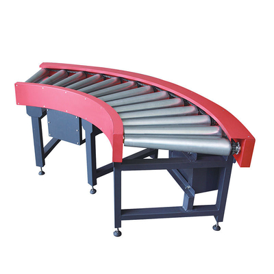 Garment Shops 90 Degree Curve Roller Conveyor 90 Degree Roller Conveyor Goods 90 Degree Curve Roller Conveyor