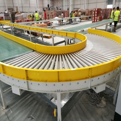Heat Resistant Logistic Sorting Assembly Line Conveyor For Transport Curve Belt Conveyor Roller For Warehouse System