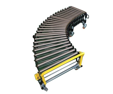 Fire Resistant Portable Flexible Expandable Gravity Roller Conveyor Table Electric Roller