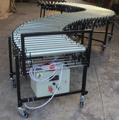 Oil Resistant Electric Motor For Conveyor Belt , Fluctuating Motorized Steel Roller Conveyor Price