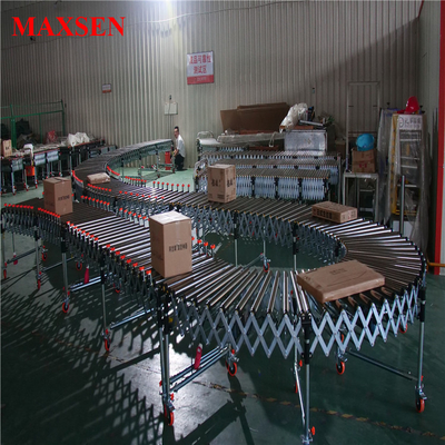 Automatic Electric Expandable Automated Flexible Gravity Powered Telescopic Roller Conveyor