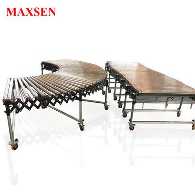 Maxsen Motorized Flexible Powered / Gravity Expandable Roller Conveyor